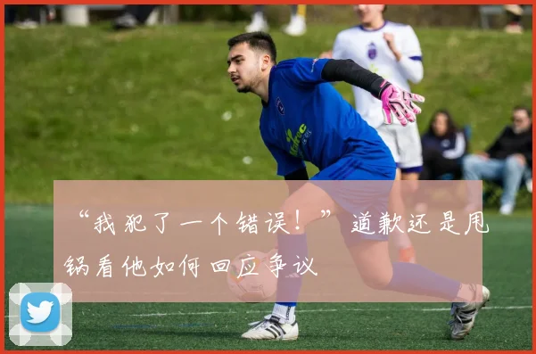 “我犯了一个错误!”道歉还是甩锅看他如何回应争议