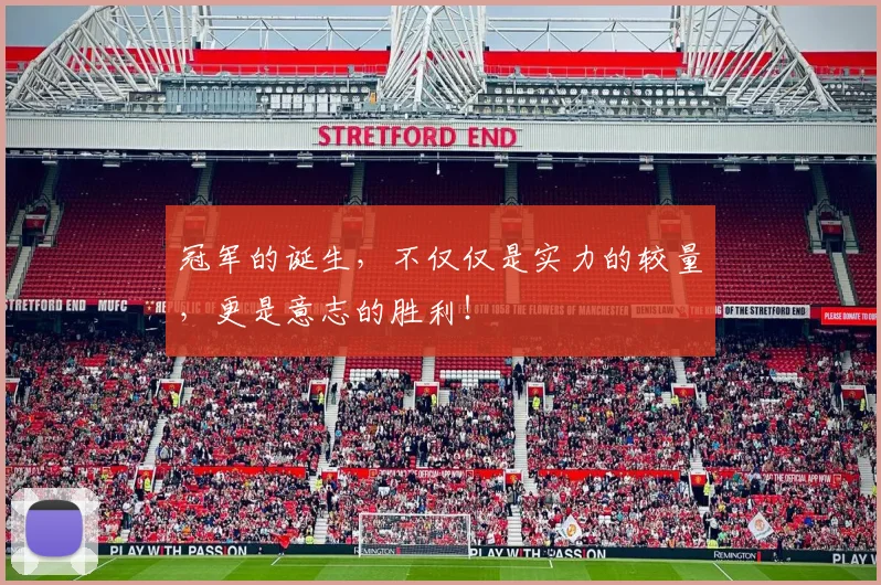 冠军的诞生,不仅仅是实力的较量,更是意志的胜利!